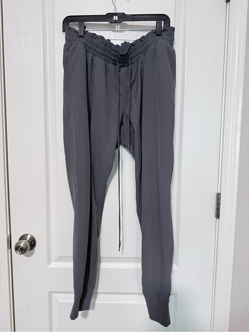 Time and Tru Maternity Gray Elastic Waist Tapered Joggers